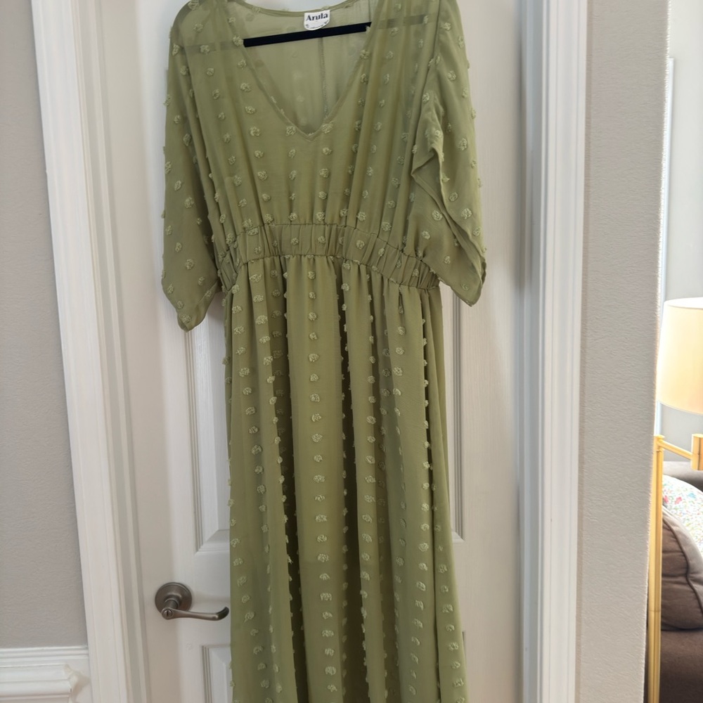 Arula Green Maxi Dress